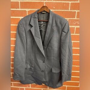 Brooks Brothers Brooksease Blazer Men’s 42L Gray Wool Two-Button Jacket